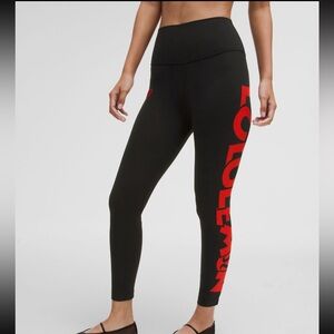 Lululemon Align HR Leggings 25” *Disney Black with Red Graphic Sizes 2 & 8 NWT